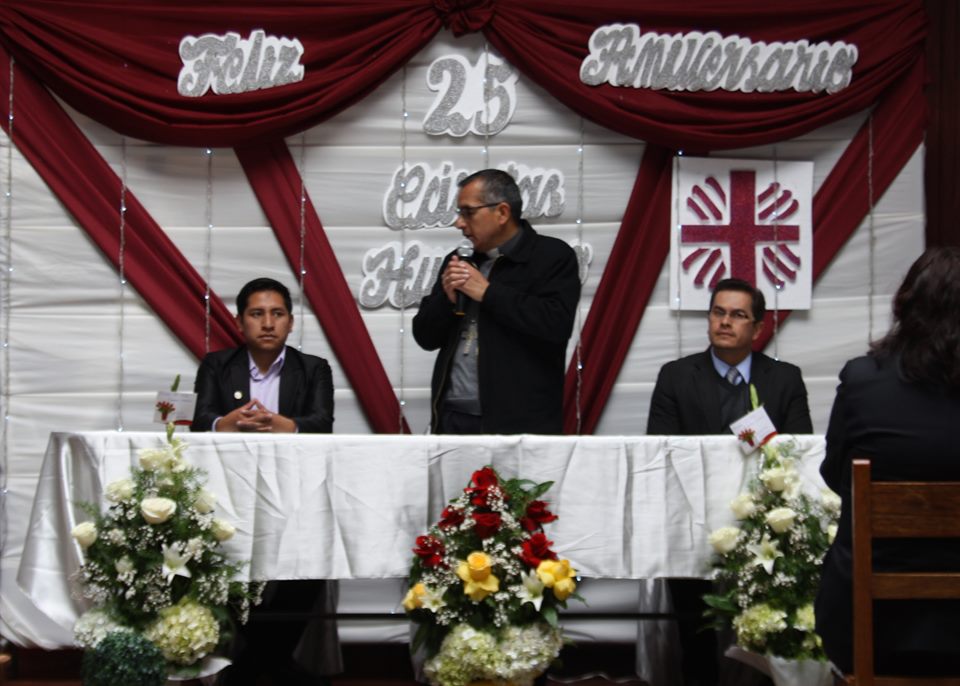 Ceremonia por el 25 Aniversario de Cáritas Huancayo
