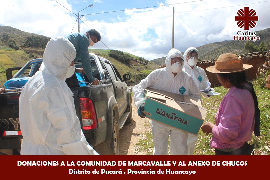 Cáritas Huancayo continúa su Campaña de Entrega de Alimentos