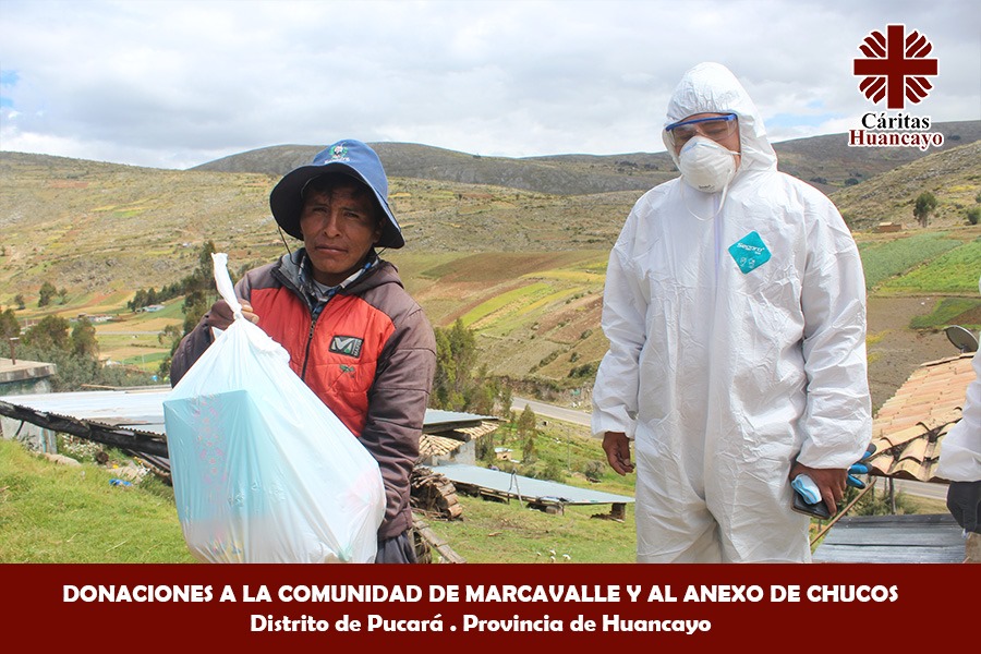 Cáritas Huancayo continúa su Campaña de Entrega de Alimentos