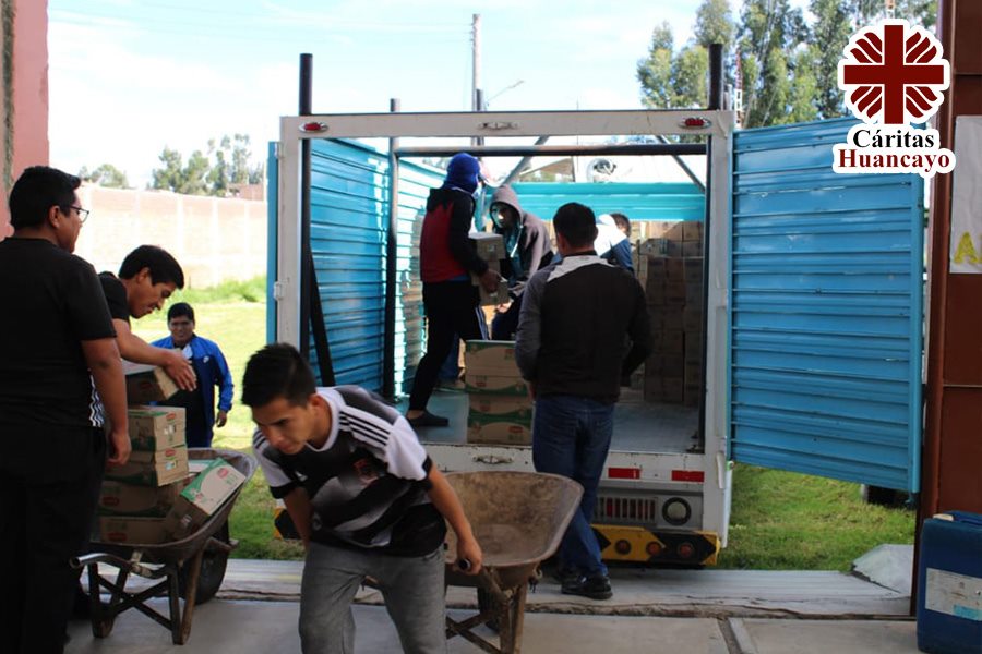 Cáritas Huancayo con Apoyo del Banco de Alimentos