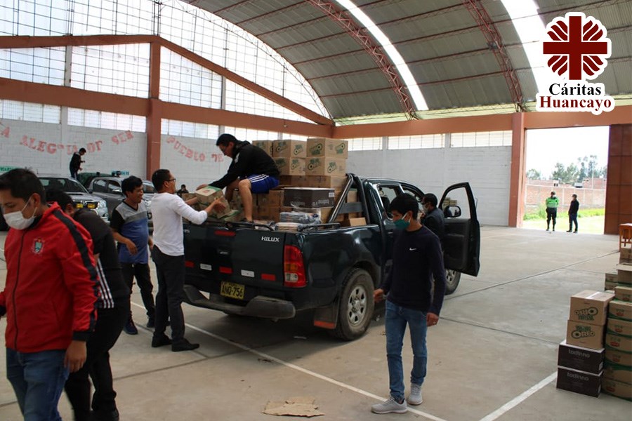 Cáritas Huancayo con Apoyo del Banco de Alimentos